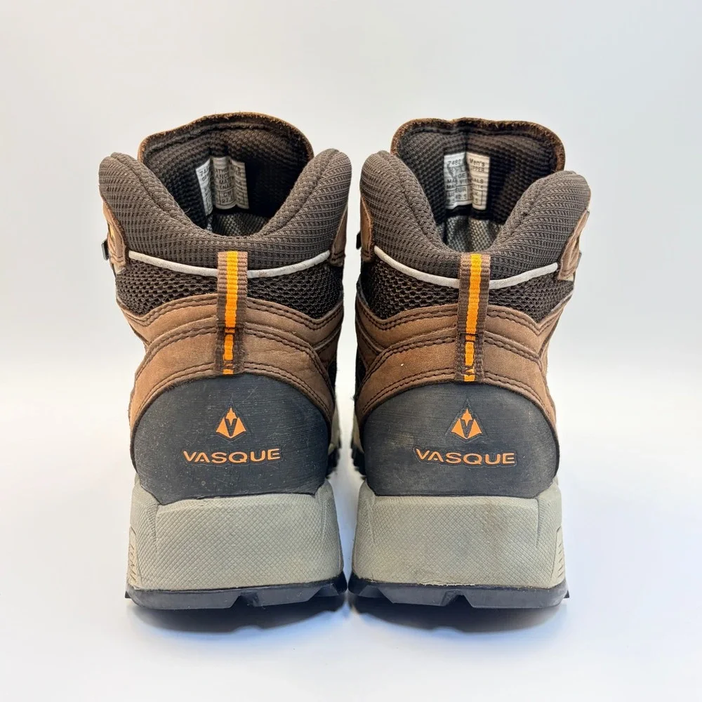 Vasque Breeze 2.0 GTX Mens 9.5M Brown Leather Gore-Tex Hiking Boots 7482 Vibram